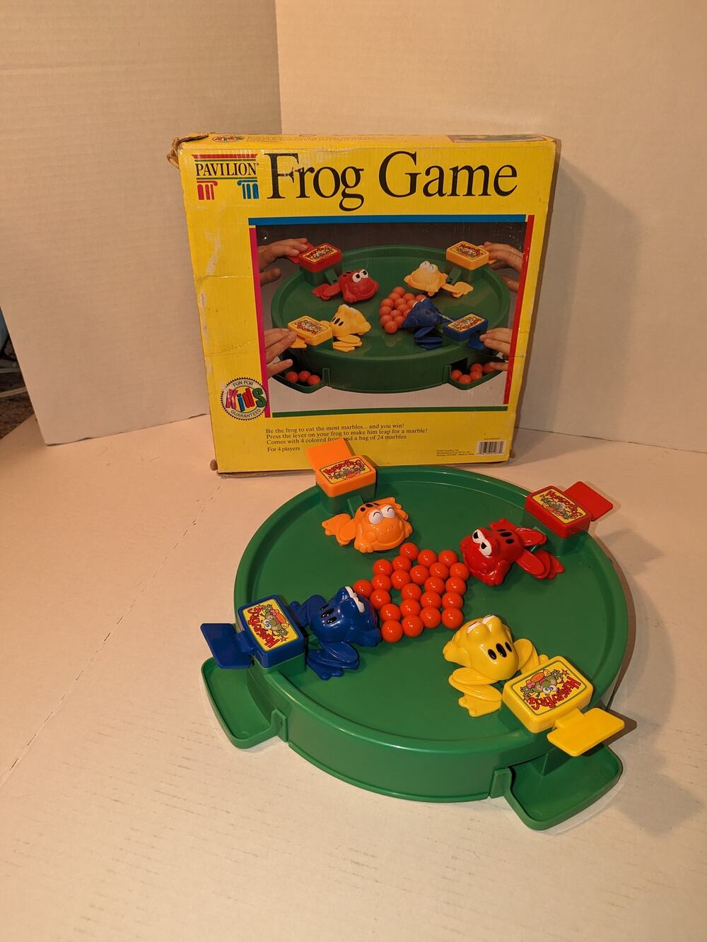 Vintage 1992 Pavilion Children's Frog Game Geoffrey Complete